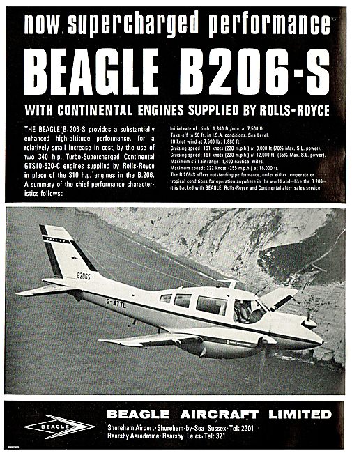 Original Beagle B206-S ad from magazine
