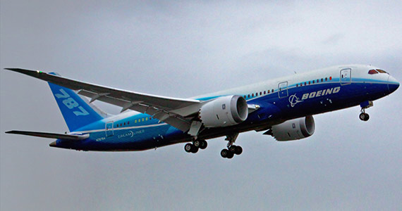 Boeing in flight