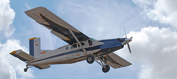 pilatus plane in flight